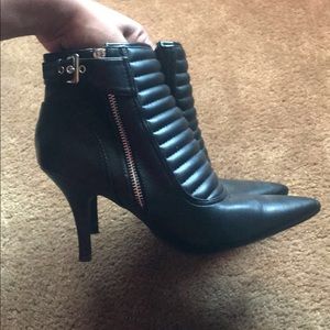 Black ankle boots